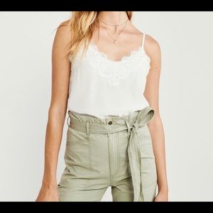 Abercrombie Lace-Trim Cami size Large